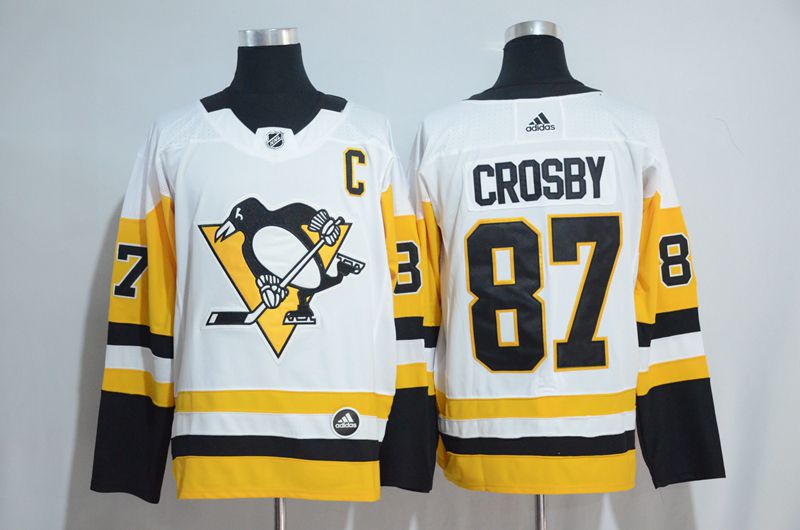 2017 NHL Pittsburgh Penguins #87 Crosby white Adidas Stitched Jersey->los angeles lakers->NBA Jersey